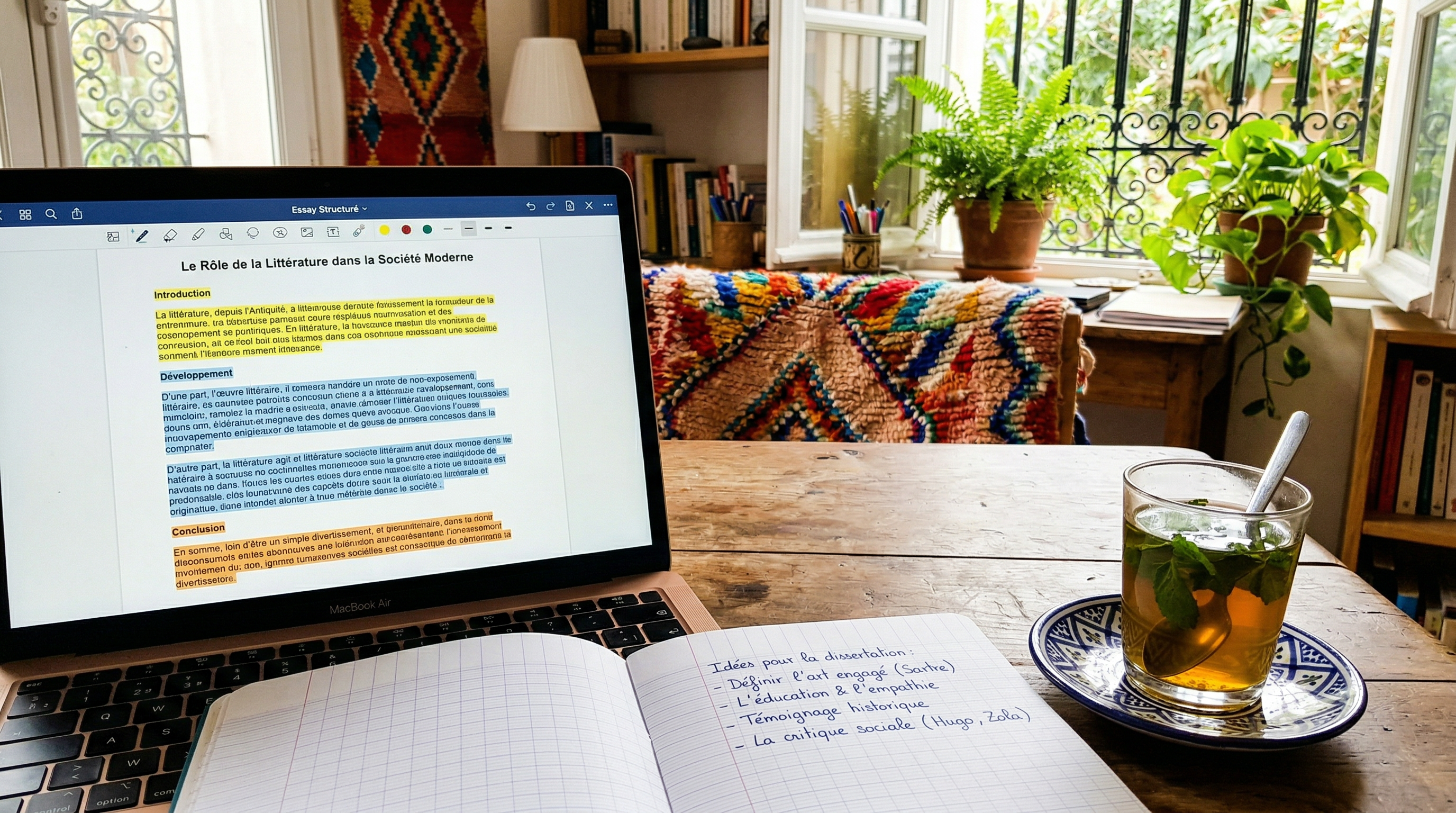 Redaction expression ecrite TCF Canada avec structure argumentation